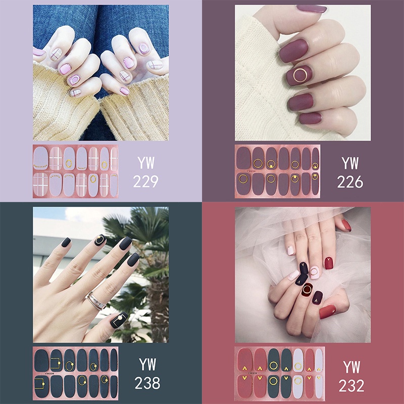 Stiker Kuku Minyak Film Untuk Nail Art