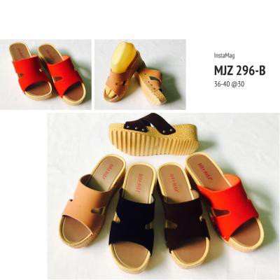 PROMO sendal sandal wedges bara bara bludru karet jelly