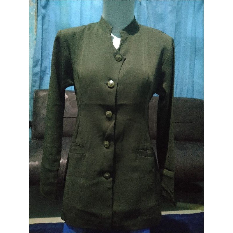 Preloved Setelan Seragam Kantor/Guru Warna Army