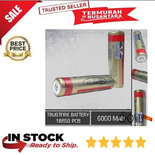 Battery Trustfire 18650 PCB 6000 mAh