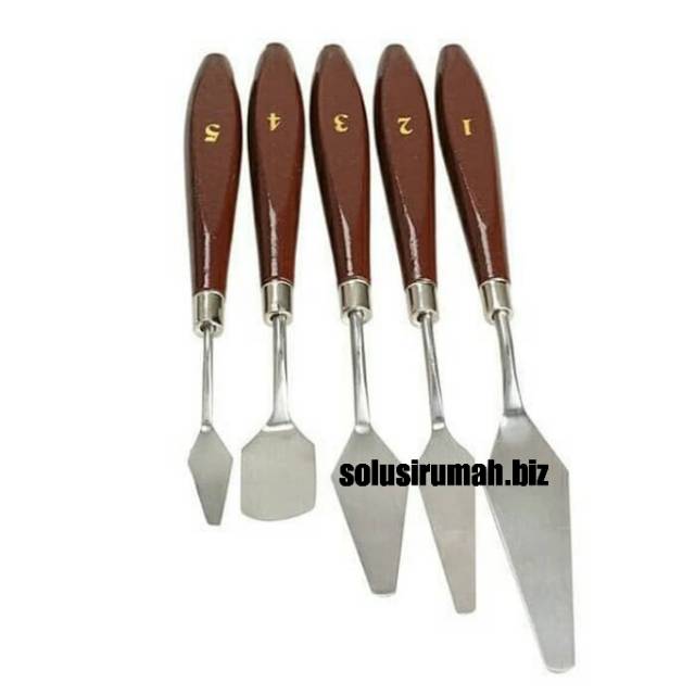 PAINTING KNIFE SET 5PCS PISAU PALET PISAU LUKIS