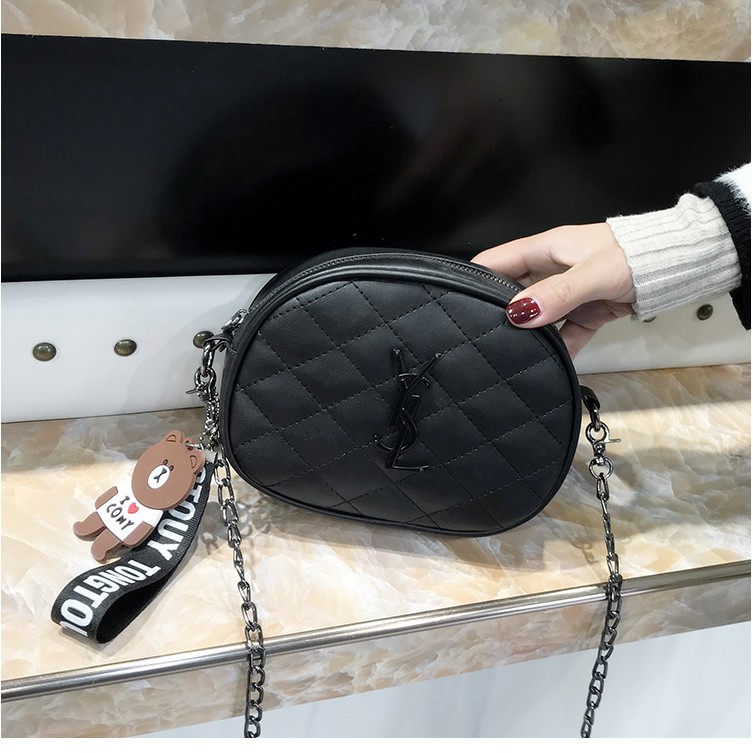 BJ31383 - BLACK/PINK/SILVER/WHITE/YELLOW - TAS SLEMPANG KECIL SALE IMPORT TERMURAH JAKARTA LT1383 DJ2602