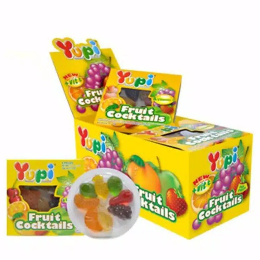 

Yupi Fruit Cocktails 1 box isi 12 Pcs