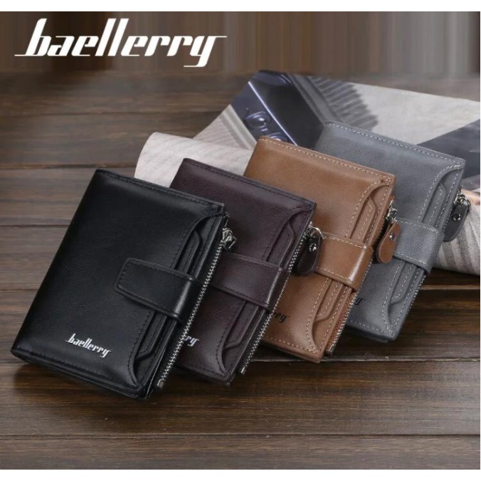 Dompet Pendek Lipat Dompet Kulit Pria Wanita Original Baellerry BLY032