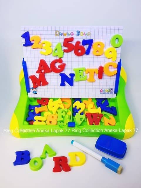 Magnetic Learning Case 2 in 1 - Mainan Papan Tulis Magnet Anak Edukasi