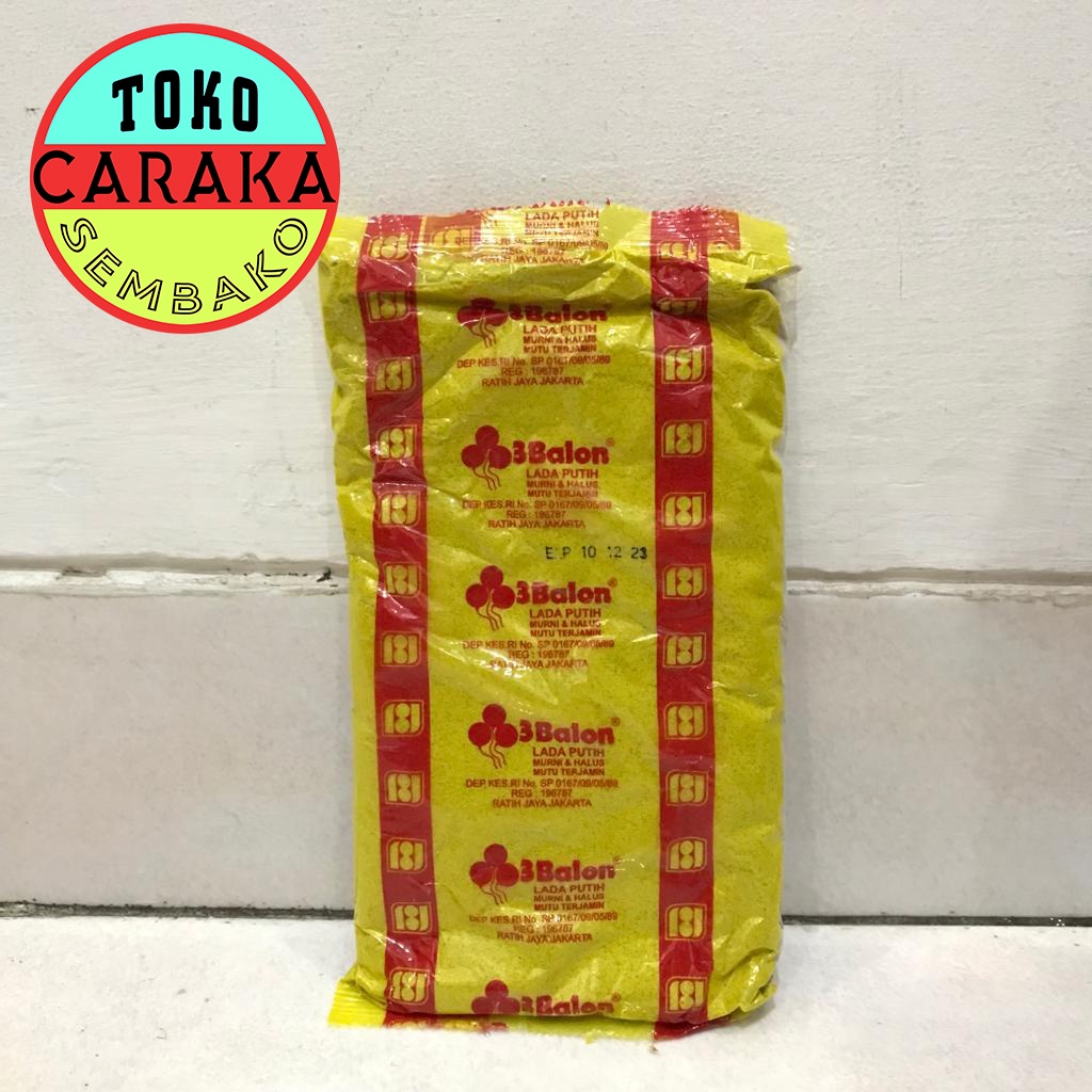 

Lada Putih Bubuk Refill Refil Cap 3 Balon - 250g