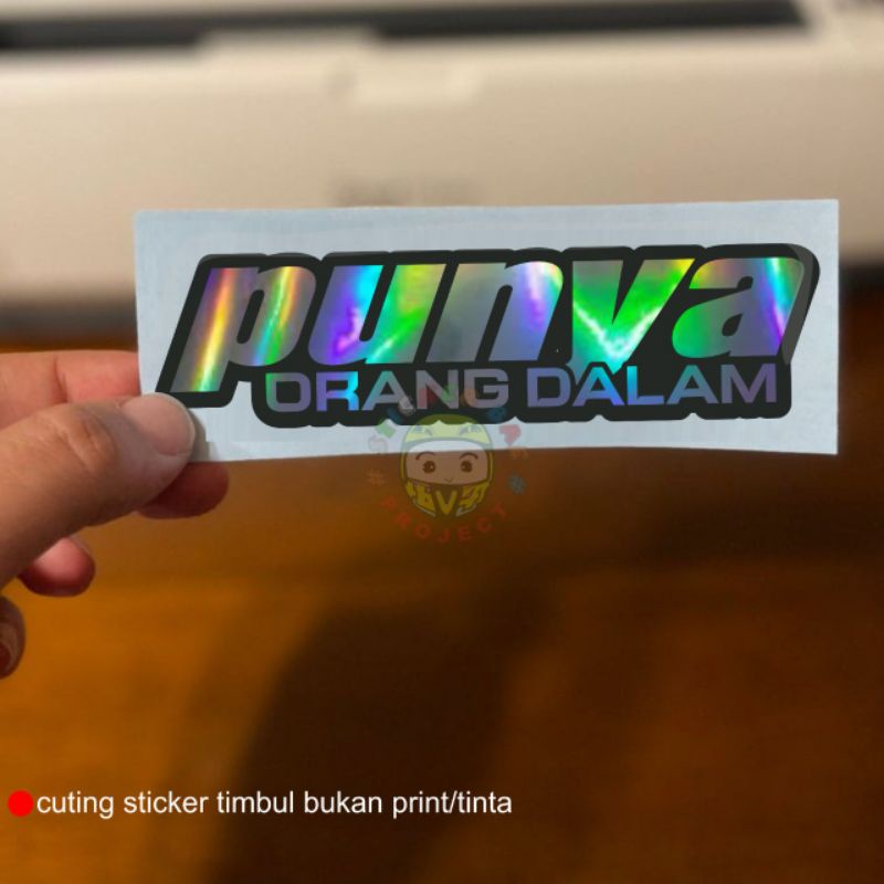 Sticker punya orang dalem cuting sticker tumpuk variasi motor 1pcs