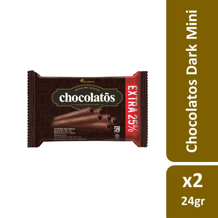 

Chocolatos Dark Mini Kemasan 24g x2