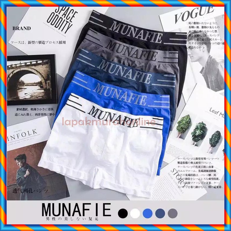 MUNAFIE UNDERWEAR MEN BOXER / CELANA DALAM PRIA / MUNAFIE BOXER