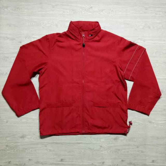 Jaket Anak Second Branded Uniqlo Kids Running Red Original Merah