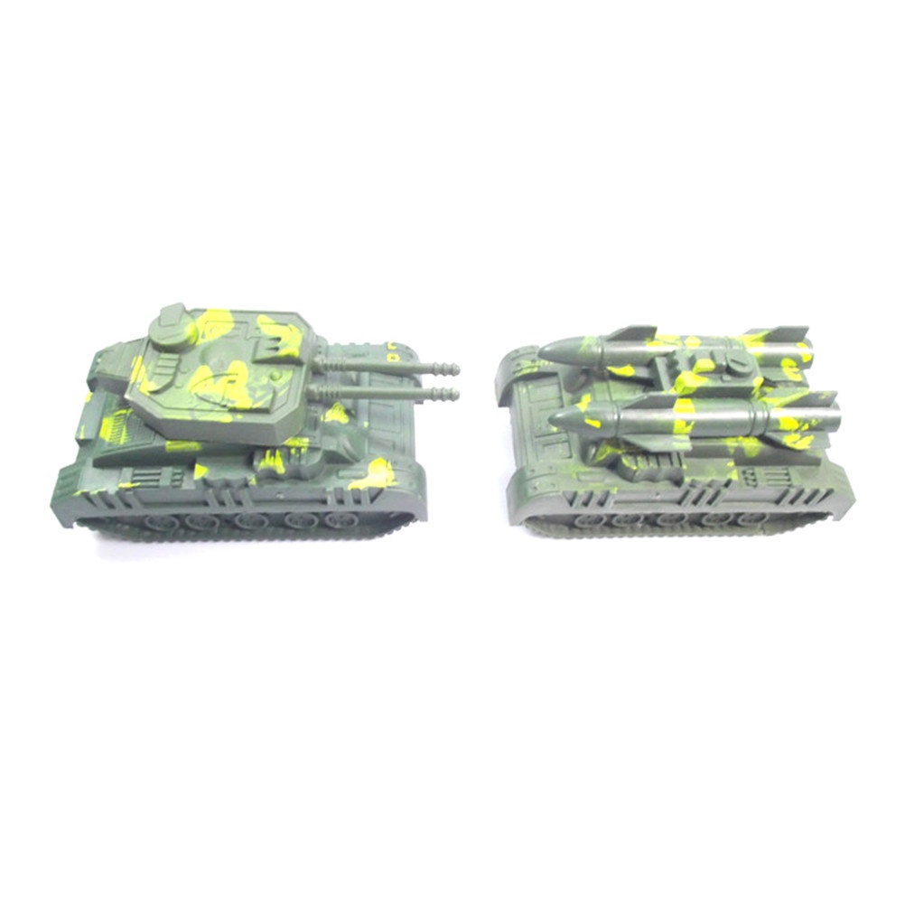 Miniatur Tank Militer 3D Warna Hijau Army Untuk Edukasi