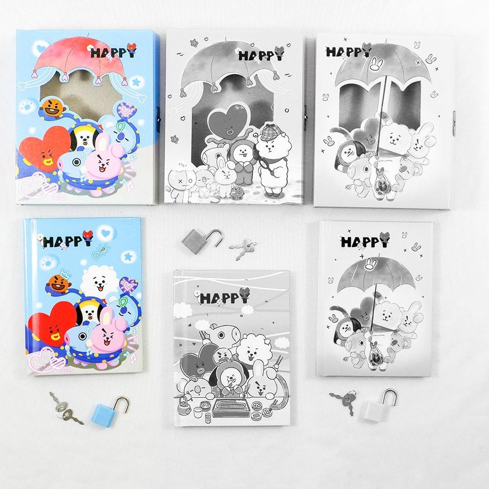 

Buku Diary BT21 - BTS dalam box + gembok // Note Book Notebook Buku Catatan Harian Hardbox Tebal Dengan Kunci KPop Army Bangtan Murah Lucu Imut Bagus Karakter Chimmy Tata Cooky Koya - warna pink biru ungu - COD ( Bandung ) 0P81 Serba Murah )̿̿