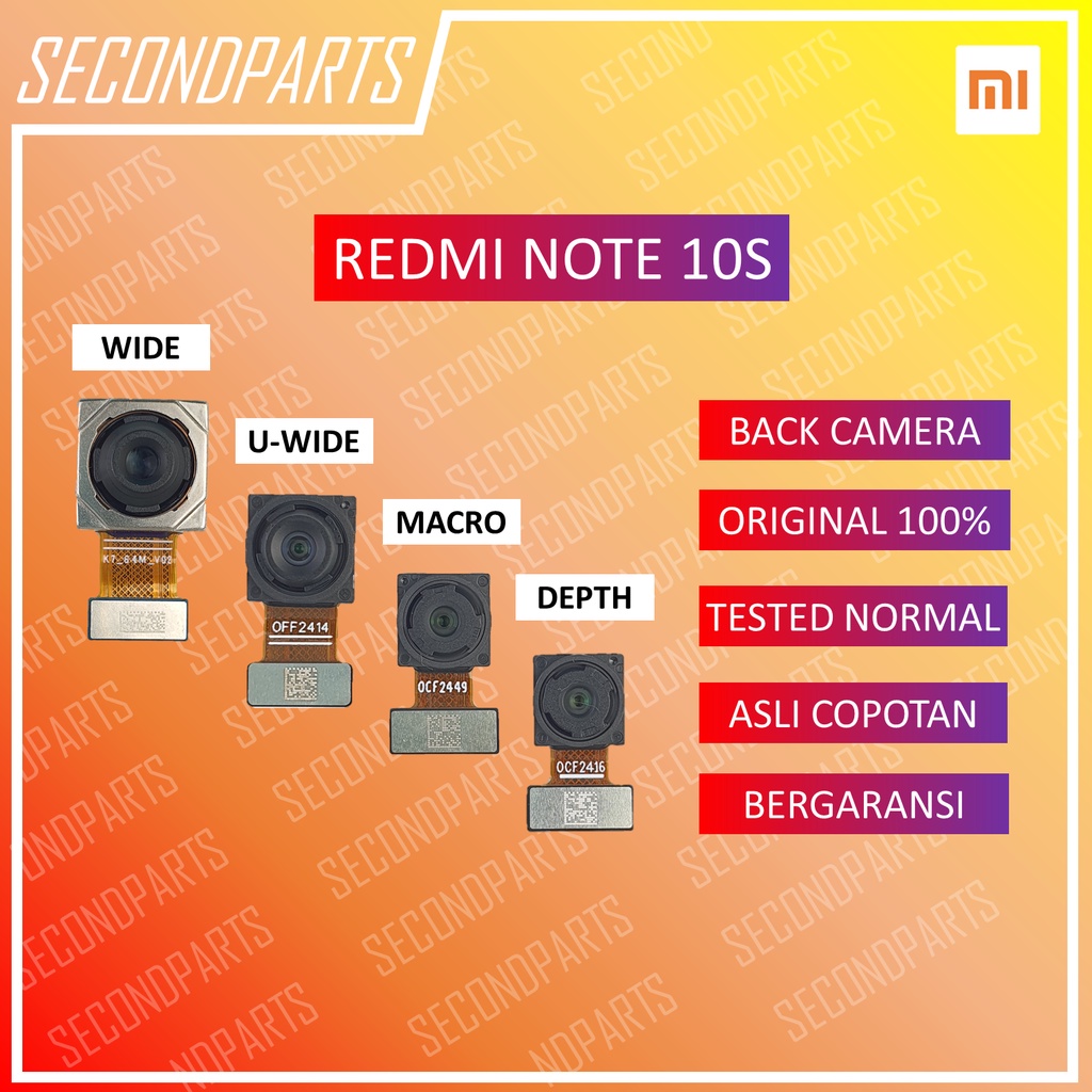 KAMERA BELAKANG BACK CAMERA XIAOMI REDMI NOTE 10S ORIGINAL COPOTAN