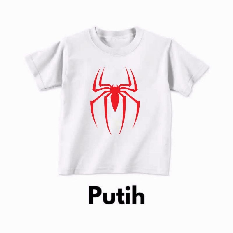 kaos anak Spiderman putih