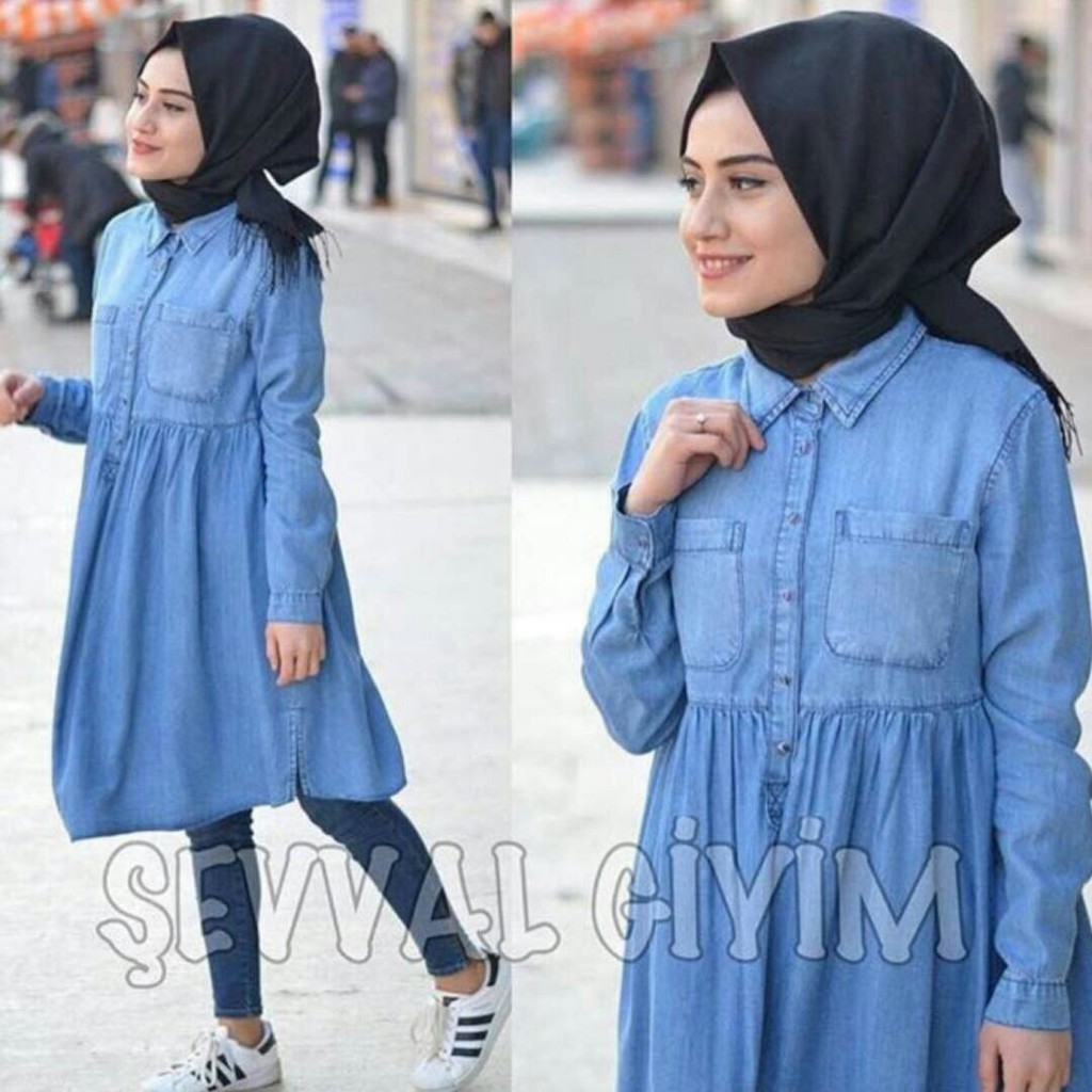 HIJAB 3in1 SEVAL | HIJAB DENIM | MODERN HIJAB | MAXI | 04