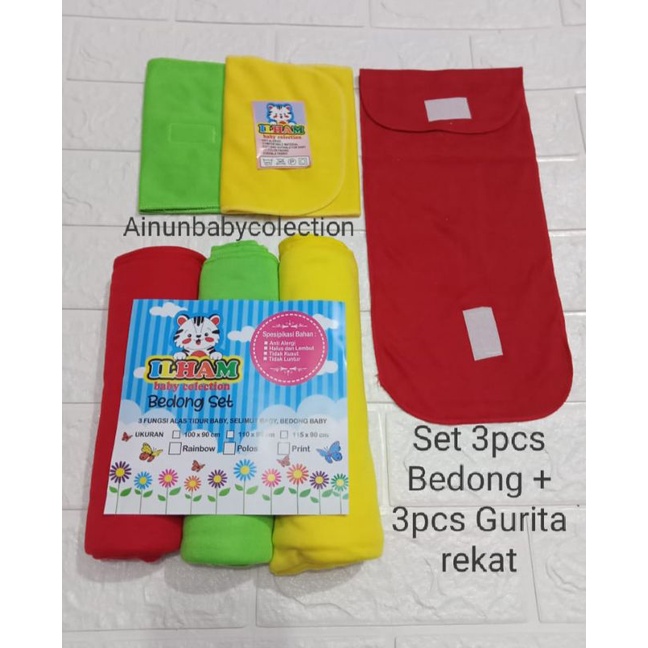 PROMO !!! Terbaru !! set 3pcs bedong + 3pcs gurita rekat