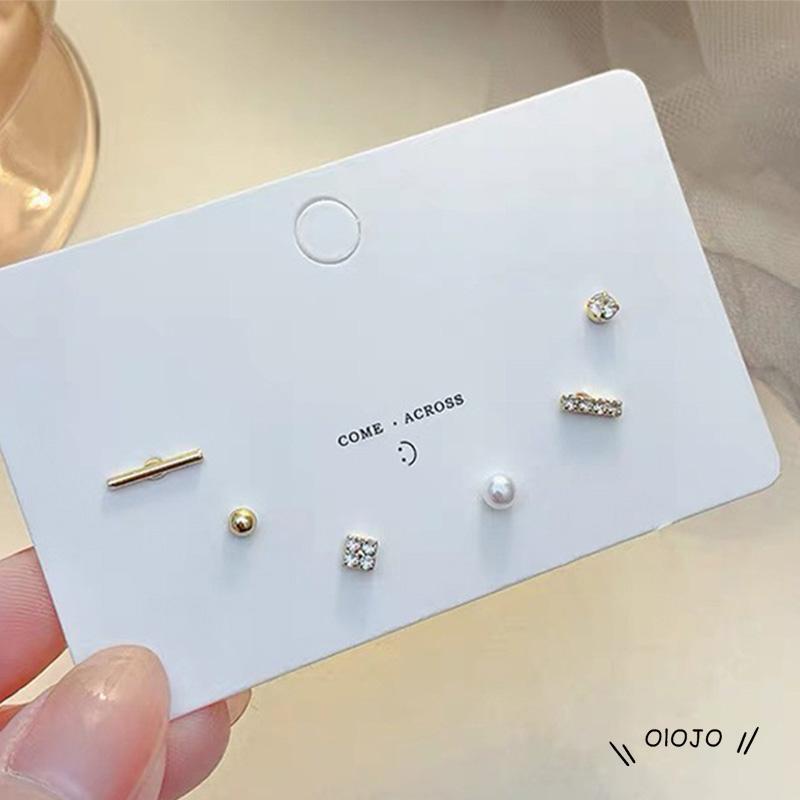 5 / 6PCS / Set Anting Tusuk / Stud Model Campur Untuk Wanita - ol2