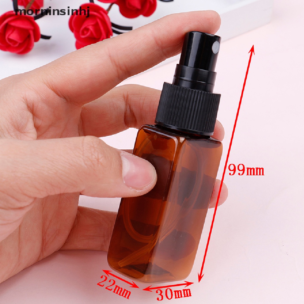 Mornin Botol Parfum Spray Atomizer Kosong Bentuk Kotak Bahan Plastik Ukuran 30ml