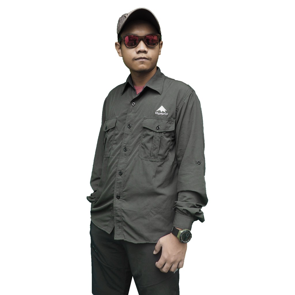 Kemeja outdoor quickdry - kemeja lapangan TNF quickdry - kemeja PDL/PDH