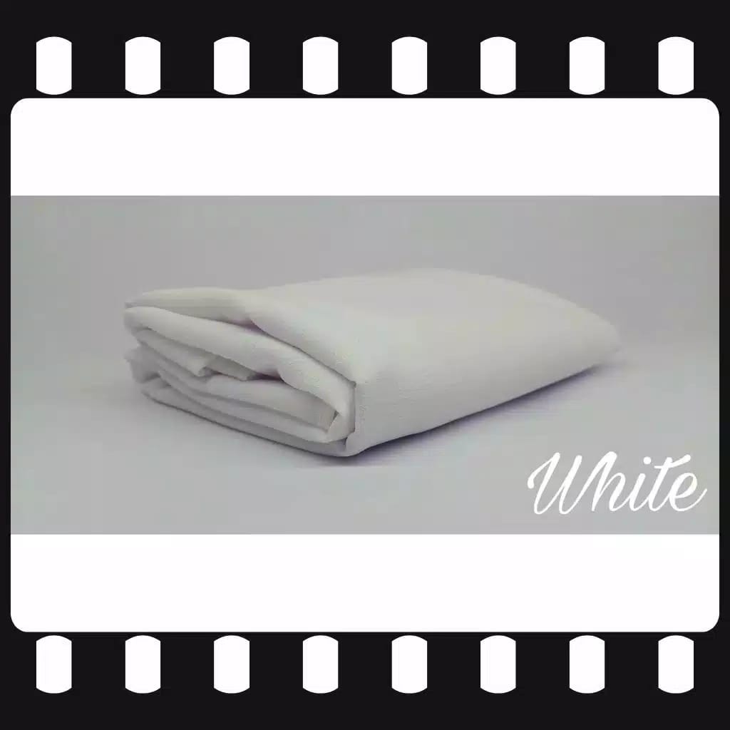 [ Part1] Pashmina diamond  PANJANG 200x75  JUMBO / HIJAB Pasmina SABYAN diamond Italiano-PUTIH BERSIH