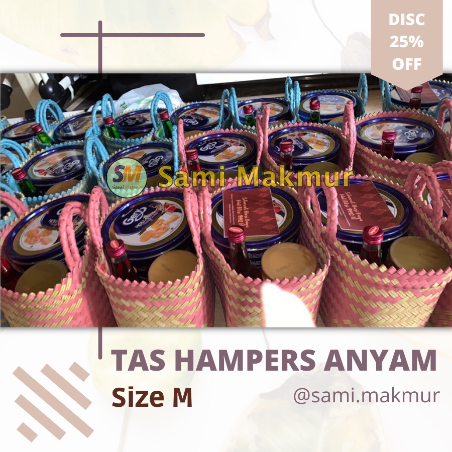 Tas Anyam Plastik LURIK SEDANG / Tanggung