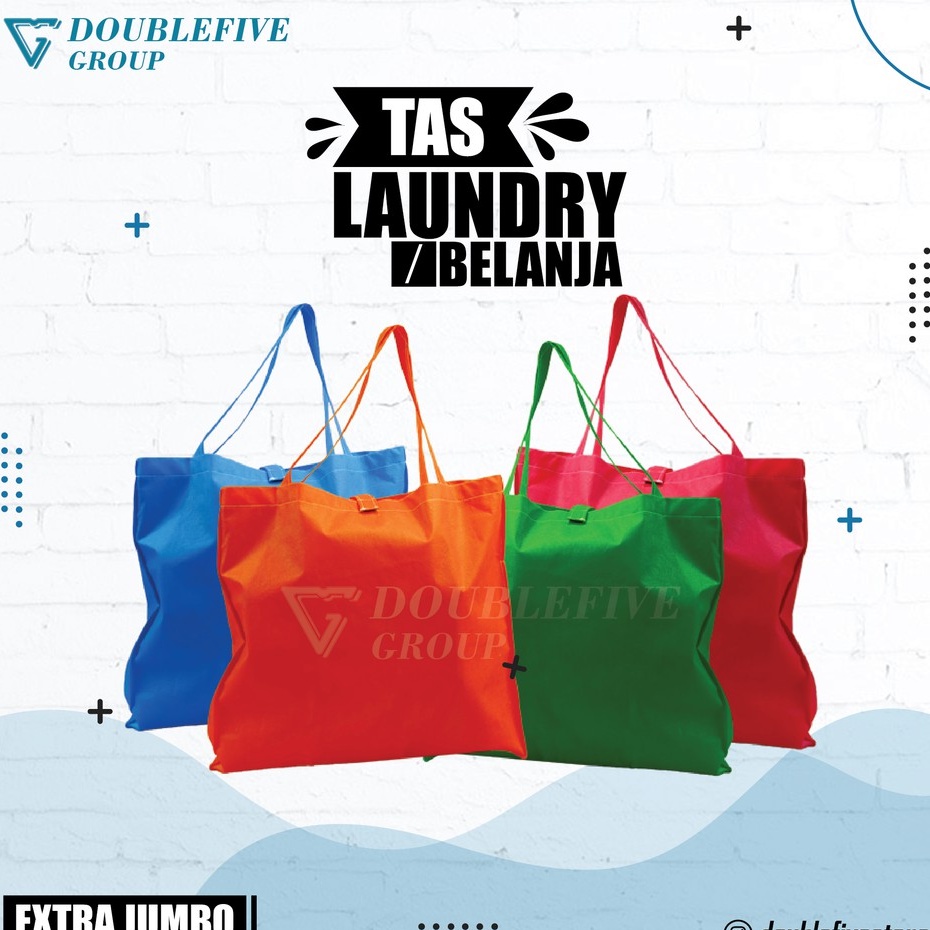 TAS BELANJA TAS LAUNDRY TAS KARUNG UKURAN 50X50X15 CM WARNA RANDOM