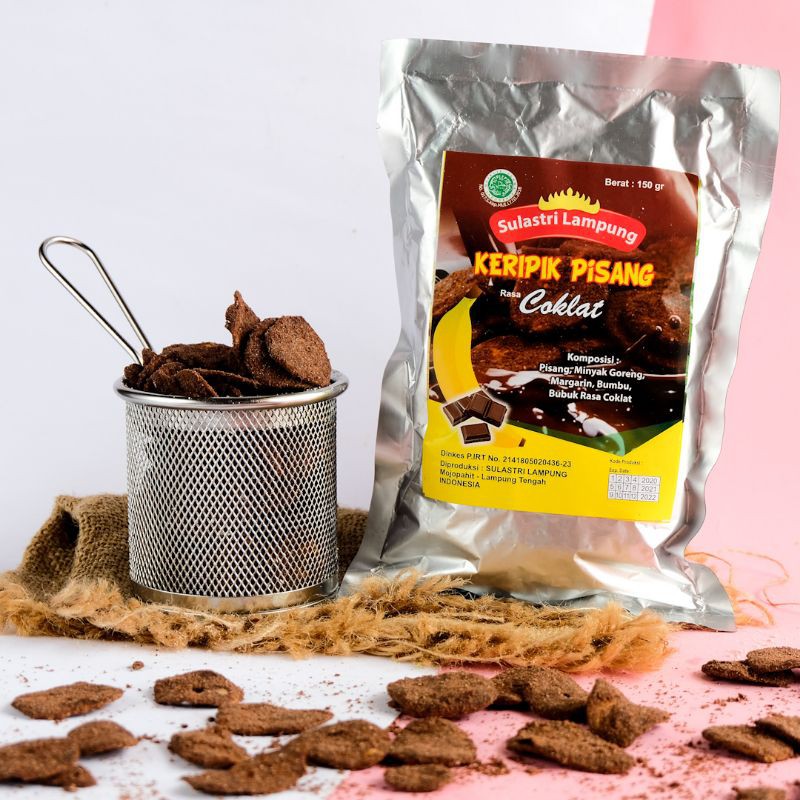 

Sulastri Keripik Pisang Coklat Double Lampung 150gram atau 200 gram