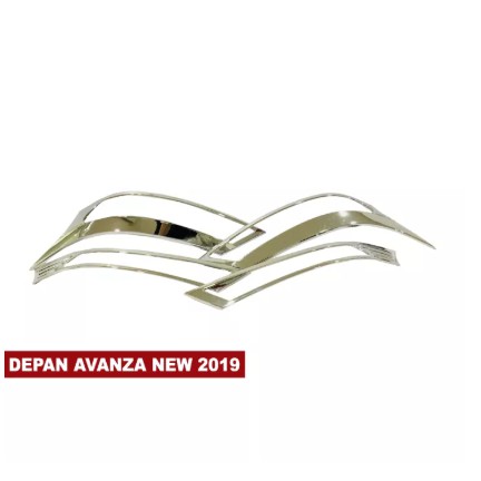 GARNIS LAMPU DEPAN TOYOTA AVANZA GRAND NEW 2019 KROM/ CHROME