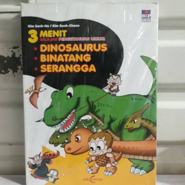 Buku komik 100% original 3 menit Belajar pengetahuan Umum DINOSAURUS. BINATANG. SERANGGA