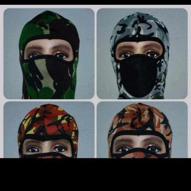 Masker ninja full loreng army