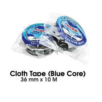 

Cloth Tape Lakban Kain Warna Hitam Joyko 36 Mm X 10 Meter Blue Core