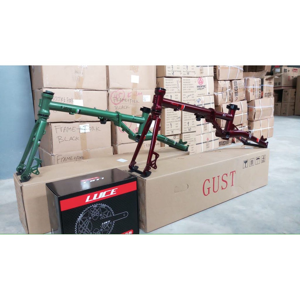 Frame Folding GUST 16 inch Disc Brake free crank luce