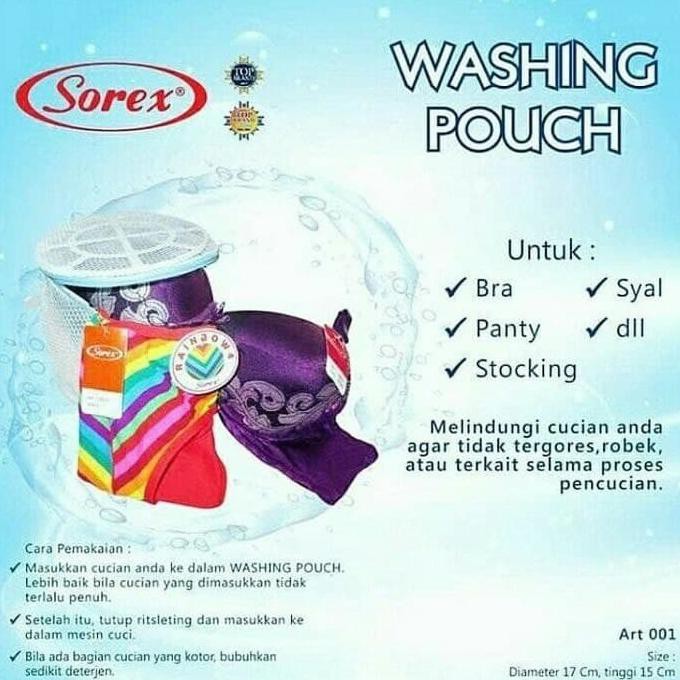 Kualitas PREMIUM Washing Pouch Bra Laundry Bag Bra Original Sorex