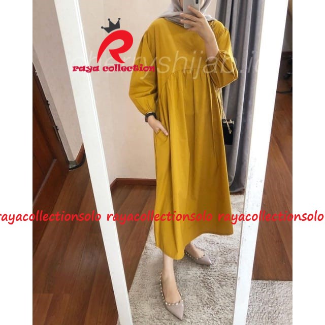 seika midi dres maritza/ tunik midi / dress seika katun jumbo