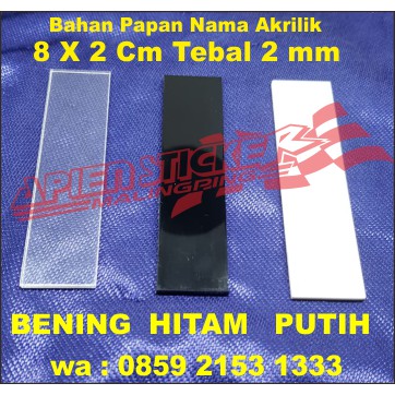 

Acrylic Name Tag / Bahan Akrilik Papan Nama Dada