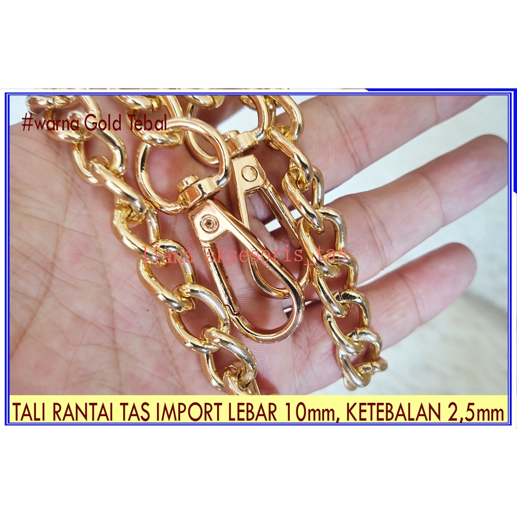 ASESORIS TAS #051 TALI TAS IMPOR TALI TAS WANITA - TALI RANTE TAS WANITA - STRAP TAS SELEMPANG - STR