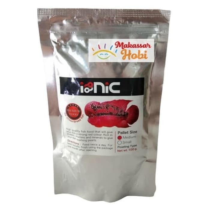 Makanan Pakan IONIC Pelet Pellet Ikan Louhan Lohan 100gr Asli Thailand