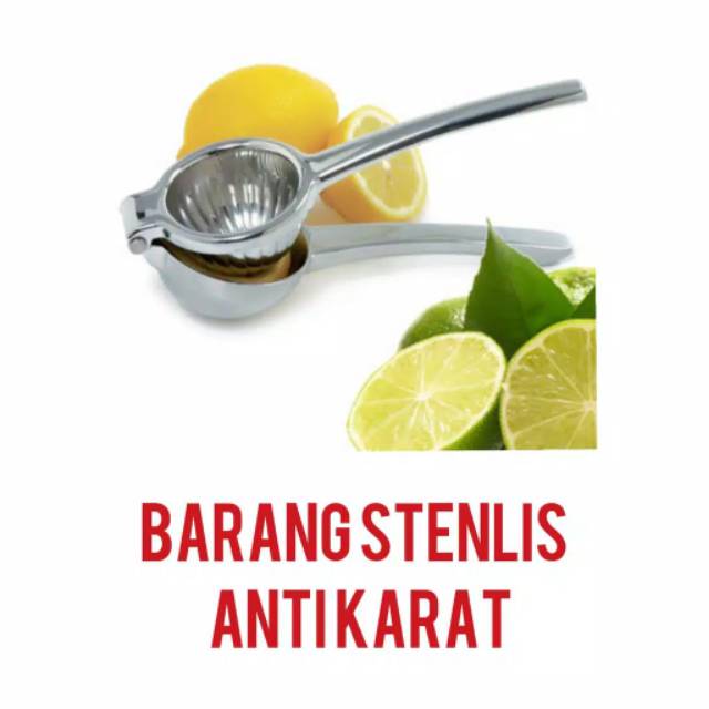 SQUEEZER STAINLESS STEEL ALAT PEMERAS PERAS LEMON JERUK