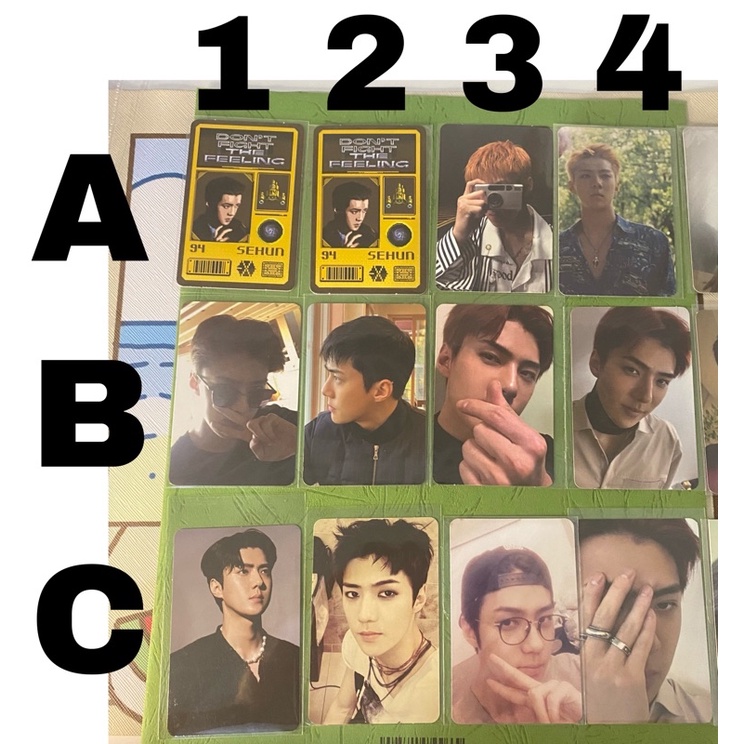 Photocard Sehun EXO PC Album DFTF OBSESSION DMUMT