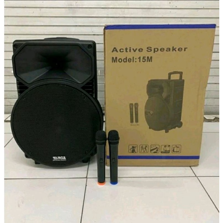 Speaker Portable Soundbest Ft15 / Targa 15m Original isi 2 mic Wireless BONUS STENDING