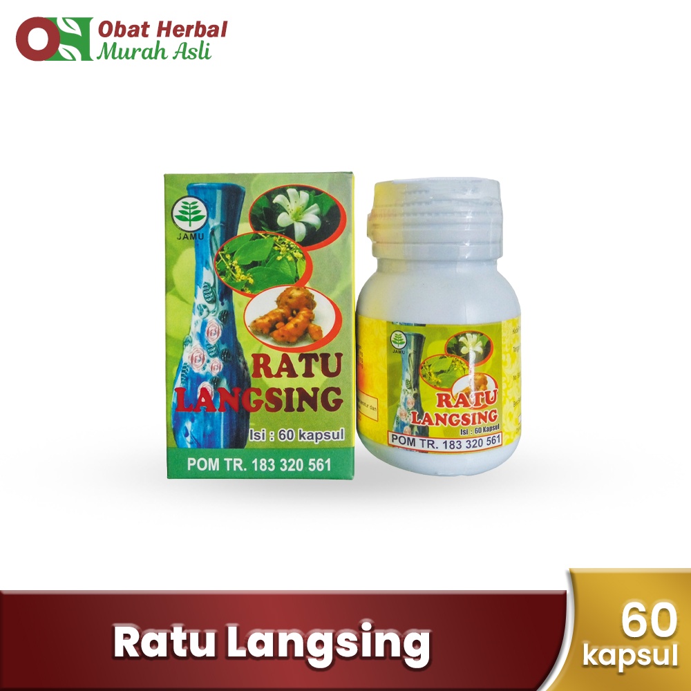 Obat Herbal Pelangsing Alami - Ratu Langsing 60 Kapsul