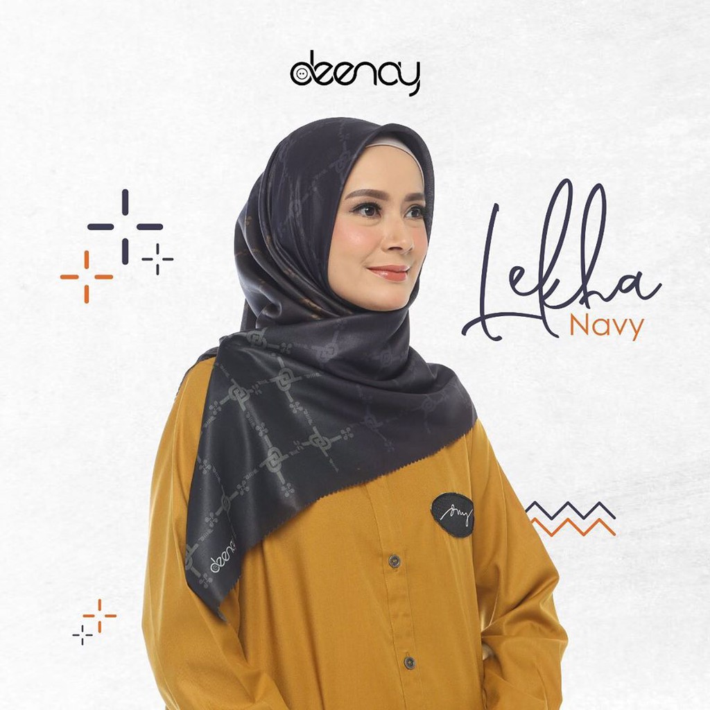 Deenay Lekha Navy - Hijab Segiempat