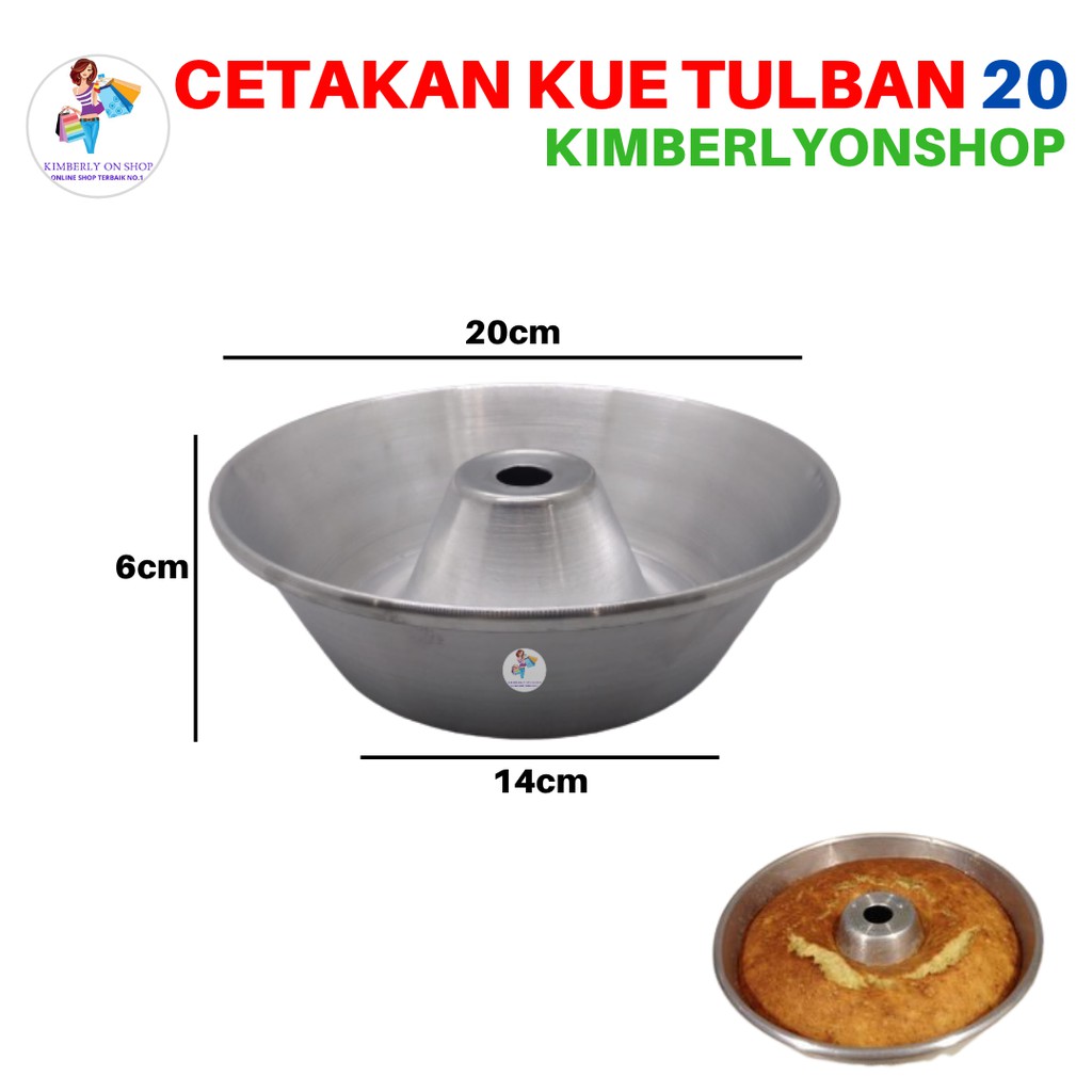 Kimberlyonshop Cetakan Loyang Kue Bolu Tulban Pulde