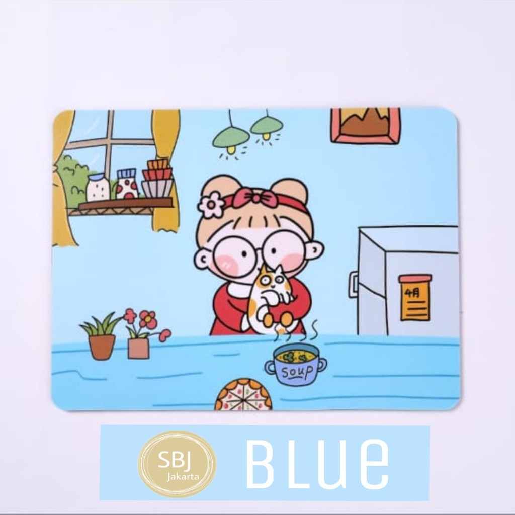 Mouse Pad Korea Premium Tebal kualitas Top Anti Slip /ANTI AIR Motif Kartun SB03