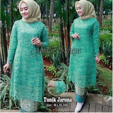 set kebaya tunik jaruna berkualitas