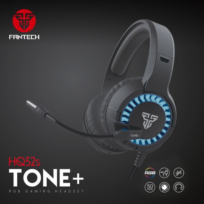 Headset Gaming FANTECH HQ52S THONE+ RGB Original