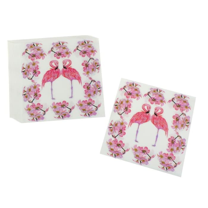 Decoupage Napkin - Tissue Decoupage 2Ply AN-Two Flamingo