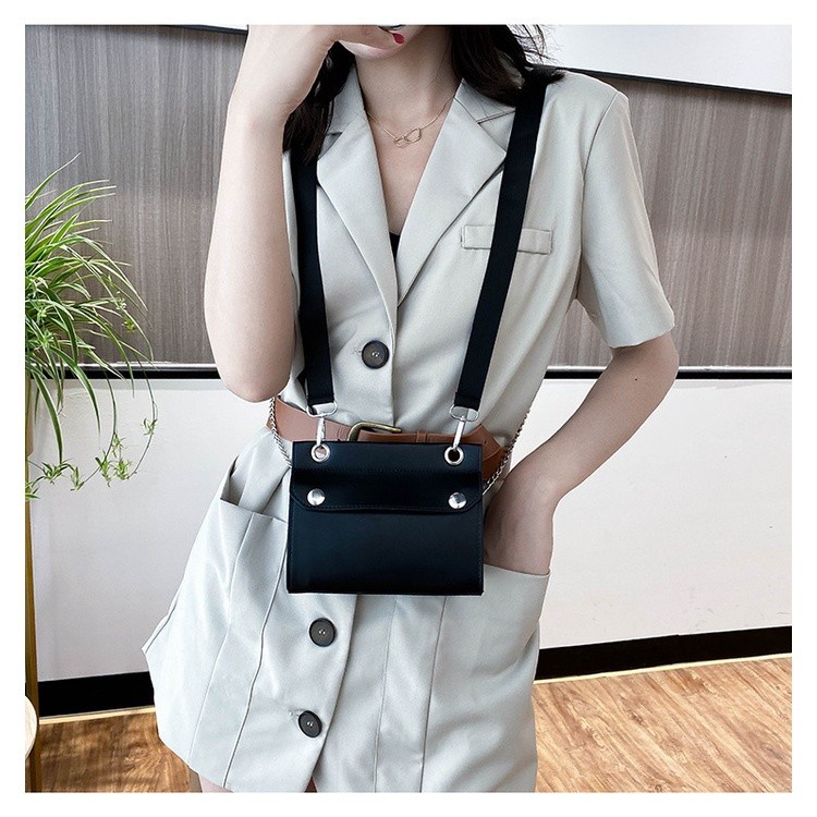 TM-90 tas selempang bahu shoulder bag mini PU leather bag import