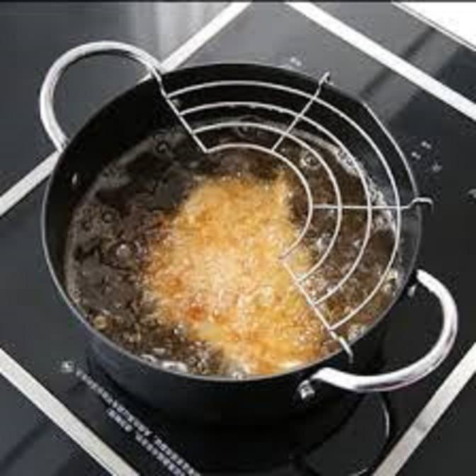 PANCI MASAK GORENG DENGAN TATAKAN - TEMPURA NABE