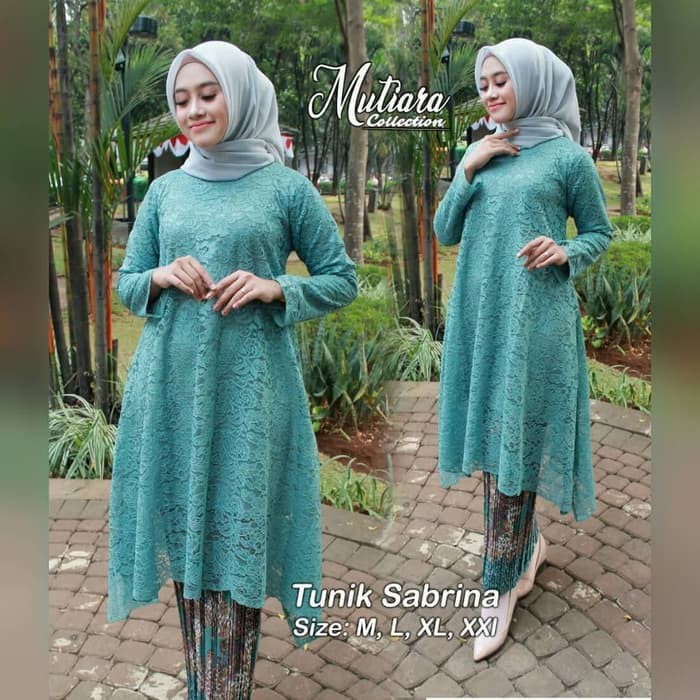 set kebaya tunik sabrina berkualitas